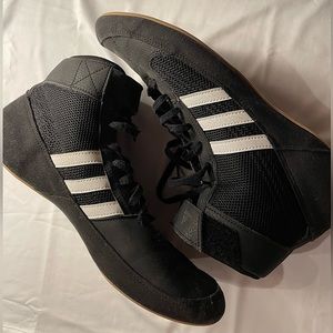COPY - Adidas HVC 2 Adult Wrestling Shoes AQ3325 - Black, White